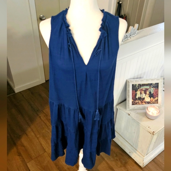 Barely Worn - MAX STUDIO - Flowy Boho Style Tiered Sleeveless Dress, Size XS - Picture 2 of 5